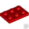 Lego Plate 2 x 3, Red