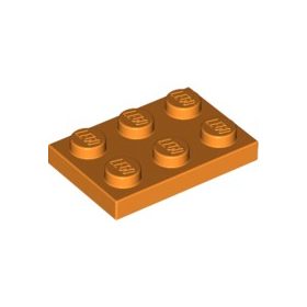 Lego PLATE 2x3, Orange
