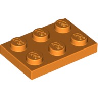 Lego PLATE 2x3, Orange