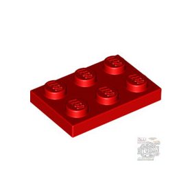 Lego Plate 2x3, Bright red