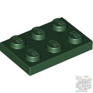 Lego Plate 2x3, Earth green