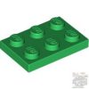 Lego Plate 2x3, Green
