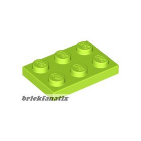 Lego Plate 2x3, Lime
