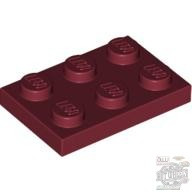 Lego Plate 2x3, Dark red