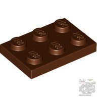 Lego Plate 2x3, Reddish brown