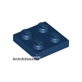 Lego Plate 2 X 2, Dark blue