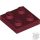 Lego Plate 2 X 2, Dark red