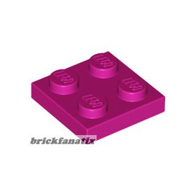 Lego Plate 2 x 2, Magenta
