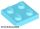 Lego Plate 2 x 2, Medium azure