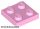 Lego Plate 2 X 2, Bright pink