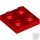 Lego Plate 2x2, Bright red