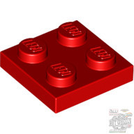 Lego Plate 2x2, Bright red