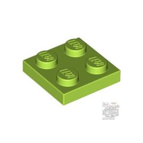 Lego Plate 2x2, Bright yellowish green