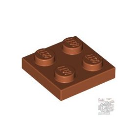 Lego Plate 2x2, Dark orange