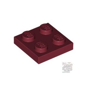 Lego PLATE 2X2, Dark red
