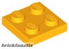 Lego Plate 2x2, Flame yellowish orange