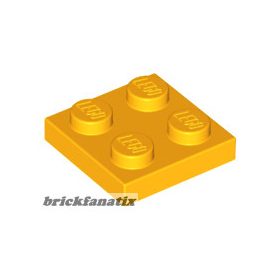 Lego Plate 2x2, Flame yellowish orange