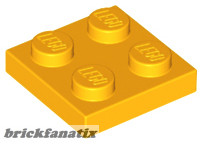 Lego Plate 2x2, Flame yellowish orange