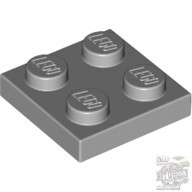 Lego Plate 2x2, Light grey