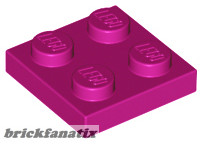Lego PLATE 2X2, Magenta