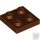 Lego Plate 2x2, Reddish brown