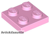 Lego PLATE 2X2, Rose