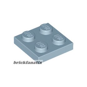 Lego Plate 2 X 2, Sand blue