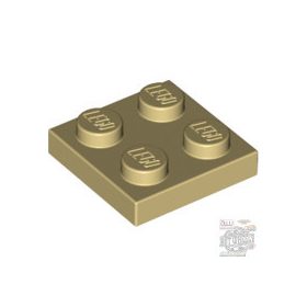 Lego Plate 2x2, Tan