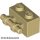 Lego Brick, Modified 1 x 2 with Bar Handle on Side, Tan
