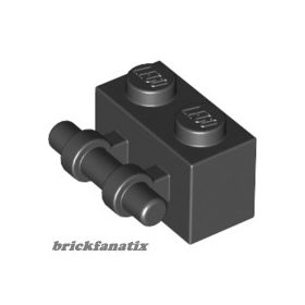 Lego BRICK 1X2 WITH STICK, Black
