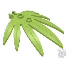   Lego Plant Leaves 6 x 5 Swordleaf with Split U Clip Thick, Lime