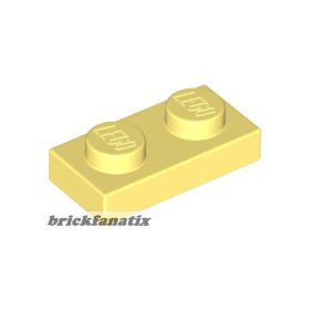 Lego Plate 1 X 2, Bright light yellow
