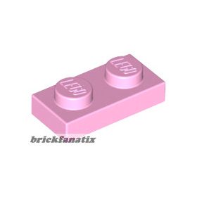 Lego Plate 1 X 2, Bright pink