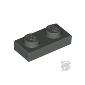 Lego Plate 1 X 2, Dark bluish gray