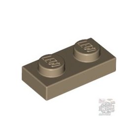 Lego Plate 1 X 2, Dark tan