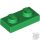 Lego Plate 1 X 2, Green