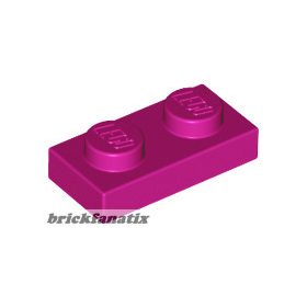 Lego Plate 1 X 2, Magenta