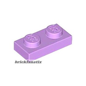 Lego Plate 1 X 2, Medium levander