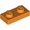 Lego Plate 1 X 2, Orange