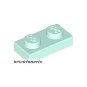 Lego PLATE 1X2, Aqua