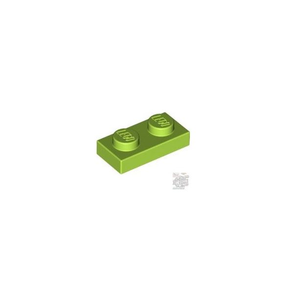 Lego PLATE 1X2, Bright yellowish green