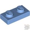 Lego PLATE 1X2, Medium blue