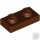 Lego Plate 1X2, Reddish brown