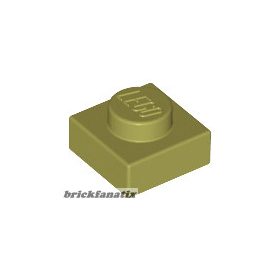 Lego Plate 1 x 1, Olive green