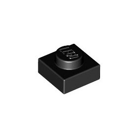  Lego Plate 1 x 1, Black