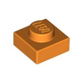 Lego Plate 1 x 1, Bright orange