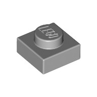 Lego PLATE 1X1, Light grey