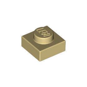 Lego Plate 1 x 1, Tan