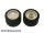Lego Wheel 18mm D. x 14mm with Black Tire 24 x 14 Shallow Tread (30285 / 30648), White