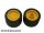 Lego Wheel 18mm D. x 14mm with Black Tire 24 x 14 Shallow Tread (30285 / 30648), Yellow